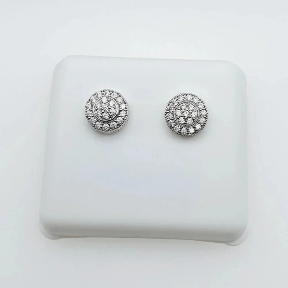 "925 Sterling Silver Plated CZ Earrings, INUS1BR170 - Picture 7 of 11